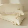 Núcleo de almohada de hotel de algodón de color natural clase A, almohada individual para adulto de algodón puro, venta al por mayor transfronteriza