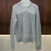 Camisa polo para mujer BORBOTIE 2026 primavera/verano nuevo producto Malla con lentejuelas BC hueca de manga larga cuello redondo sin cierre