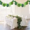 Layout do canto das plantas do jardim de infância material decoração suspensa no céu bandeira de puxar com folhas decoração suspensa criativa decoração temática mori para a sala de aula