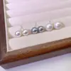 Pendientes de Perla Estilo Fiebre Plata de Ley 925 Pendientes Familia S Nuevo Estilo Caliente 2025 Lujo Accesible de Gama Alta Pendientes Redondos