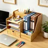 Estante para Archivos A4 Estante para Archivos de Escritorio Estante para Datos con Múltiples Compartimentos Estante de Archivos de Madera de Varias Capas Soportes Venta al por Mayor de Fábrica
