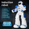 Robot Inteligente de Educación Temprana en Idioma Ruso, Robot Policía con Sensor Infrarrojo que Canta y Baila, Juguete Eléctrico con Control Remoto para Niños