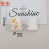 Gato da Sorte Desenho Animado Fofo Artesanal DIY Acessórios de Resina Cola de Creme Enfeites de Cabelo Capa de Celular Adesivos para Copo de Água