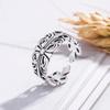 Anillo de cruz abierta de plata tailandesa vintage de moda 2019 anillo plateado para mujer Nueva Venta Directa de Fábrica de Anillos