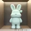 Lujo Ligero Chapado Eléctrico Conejo Adornos para Mueble de TV Accesorios para el Hogar Sala de Estar Entrada Mueble de TV Escultura de Muñeca Gama Alta