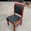 Conjunto de mesa e cadeiras para sala de conferências, mesa e cadeira de treinamento com folheado de madeira, mesa de conferência dupla pintada 1,2m mesa do presidente mesa e cadeira de escritório
