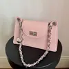 Bolso de Hombro de Cadena con Patrón de Diamantes para Mujer, Nuevo Modelo de Verano 2026, Bolso Pequeño Cuadrado Exquisito y de Alta Gama para el Día a Día, de Hombro Único o Cruzado