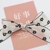 Fio de Fita de Flocking 3,8cm 100 Jardas DIY Lembrança de Casamento Flores Adorno de Cabeça Laço Gola Flor Chapéu Fita
