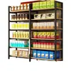 Estantería de almacenamiento, estantería para el hogar, estante de exhibición multicapa simple, estante de exhibición para almacén y supermercado, gabinete de exhibición de almacenamiento de pie