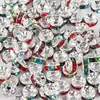 Peças Planas Coloridas em Formato de Roda com Diamantes Eletrodepositados em Vários Tamanhos Acessórios para Joias DIY Contas Espaçadoras Feitas de Material de Ferro Atacado do Fabricante