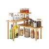 Estante organizador giratorio multifuncional para encimera de casa, estante de almacenamiento en capas para botellas de condimentos de cocina, cesta de almacenamiento