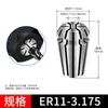 Portabrocas Er11 Husillo para Máquina de Grabado Portabrocas para Motor Er11 Diámetro del Agujero 1-8 Pinza Elástica Portabrocas de Resorte