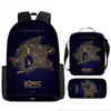 Mochila Sonic Transfronteriza Gran Capacidad Mochila Escolar para Estudiantes Mochila Escolar de Anime Sonic Transfronteriza