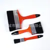Pincel de pintura cabo plástico vermelho preto direto da fábrica cerdas de imitação cabelo preto misturado pincel de decoração