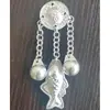 Paquete de Materiales DIY Imán para Refrigerador de Plata Miao Joyería de Imitación Plata Miao de Guizhou Hecho a Mano Creativo Cultural de Xijiang Conmemorativo Metabo