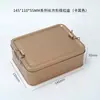 Caja rectangular de hojalata con cierre, caja de embalaje de hojalata de grado alimenticio para galletas, pasteles de piña, rollos de huevo y pasteles, caja de regalo personalizable