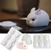 Páscoa 6 par Grande Médio Pequeno coelho mousse silicone forma de bolo treme Rede social diy forma de assar