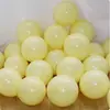 Serie Amarillo-Naranja-Blanco 10 pulgadas 5 pulgadas 12 pulgadas 18 pulgadas Globos Engrosados Serie de Colores Cálidos Mate Redondos Látex Tienda de Cumpleaños