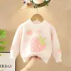Nuevo Suéter para Niña Terciopelo de Visón Estilo Otoño e Invierno 2025 para Niños Pequeños y Medianos Suéter Básico para Bebé Niña Suave y Ceroso Cálido