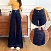 Jeans de Pierna Ancha Acampanados para Mujer, Tendencia Otoño e Invierno 2025, Estilo Nuevo, Sueltos y Casuales, Pantalones Rectos de Moda Coreana Relajada