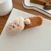Otoño e Invierno Lindo Clip para el Cabello de Felpa de Oso Horquilla Grande y Esponjosa para Niñas Clip para Flequillo Lateral Accesorio para el Cabello Fresco de Dibujos Animados