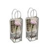 Banca de sacolas de flores Dia dos Namorados Flor de copo companheira de presente bolsa de mão transparente em PVC spot atacado
