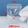 Suporte Drop Shipping Saco Ziplock de PVC Transparente Espessado Embalagem Boca Plana para Brincos de Joias Armazenamento Selado Saco de Joias