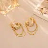 Pendientes de Cadena Geométrica con Borlas de Diseño de Nicho, Pendientes de Metal Minimalistas de Gama Alta, Pendientes Simples y Elegantes para el Día a Día