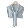Celebridade da Internet Elegante em Camadas Suéter de Tricô Primavera e Outono Xale Feminino Colete para Sala com Ar Condicionado para Pescoço Cervical e Cintura Masculino e Feminino 07