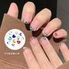 Arte de Uñas Diamantes Fondo Plano Diamante con Forma Especial Diamante Corazón de Durazno Pequeño Diamante Corazón Azul Lago Joyería Diamante Diamante Joyería Diamante Brillante