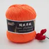 Seda Hilada Cachemir Tencel Algodón de Bambú 6 Pompones Carbón de Bambú Fibra de Bambú Tencel Primavera y Verano Tejido a Mano Ganchillo Lana Fina