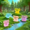 Micro-Paisaje Creativo Elefante Luminoso Lindo Jardinería Paisajismo Decoración DIY Accesorios Colgantes Mini Resina Pequeños Adornos