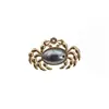 Yingyi Accesorios DIY Brocado Song Base para Pasador de Cangrejo de la Fortuna con Cubierta Goma para el Cabello de Cangrejo Anillo para el Cabello Accesorios de Material de Tela