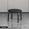 Banqueta de Luxo Leve Estilo Italiano, Pequena Banqueta Redonda para Uso Doméstico, Banqueta Tendência para Mesa de Jantar, Banco Empilhável Moderno Minimalista para Sala de Estar, Banqueta Baixa