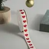 Fita colorida em formato de coração para embalagem de caixa de presente de bolo, fita para buquê, fita decorativa para bainhas de calça, roupas, cordões de chapéu, cadarços de sapato e acessórios