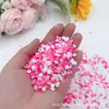 Pacote de Material com Strass de Fundo Pontudo Misturado em Fatias de Argila Macia de Cenoura, Sapo e Coelho Amor nas Nuvens 100G/500G