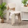 Cadeira de Plástico para Uso Doméstico, Cadeira de Jantar Espessa Estilo Nórdico com Encosto, Cadeira de Mesa de Jantar, Cadeira de Jantar Comercial, Banco Moderno Simples Confortável