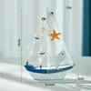 Artesanías de Velero Transfronterizas de 15 CM Adornos Accesorios para Fotos en Línea Decoración de Pasteles Velero para el Hogar Pequeño Velero