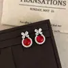 Pendientes de Lujo Ligero, Gama Alta, Modernos y Versátiles para el Día a Día con Lazo de Circonita Pendientes de Resina, Pendientes de Nicho y Personalizados