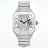 Comercio Exterior Transfronterizo Plaza Kajia Santos Reloj Totalmente Automático No Mecánico Nuevo Romano Hueco Simple para Hombre