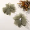 Estilo Coreano Doce Simples Chiffon Malha Flor DIY Feito à Mão Versátil Clipe de Flor Clipe de Tubarão Sapatos e Chapéu Acessórios de Vestuário