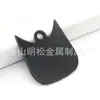 Etiqueta de Identificación para Mascotas Etiqueta de Identificación Forma de Cabeza de Gato Etiqueta para Gato Etiqueta de Aluminio Antiperdida en Blanco Colgante de Etiqueta para Perro Grabado