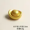 Lingotes de Oro Simulados, Cerditos de la Fortuna, Mini Tazones Dorados, Cofres del Tesoro, Accesorios de Pegamento Cremoso, Accesorios Dorados de Resina para Manualidades de Año Nuevo