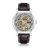 Comercio Exterior Reloj Mecánico para Hombre SHENHUA Shenhua de Venta Caliente Moda de Alta Gama Correa Retro Calado Reloj Mecánico Automático