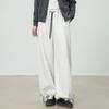 Pantalones Deportivos Cómodos para Mujer en Otoño, Pantalones Anchos Sueltos de Cintura Alta Elástica, Pantalones Largos Casuales Sueltos Adelgazantes con Cordón
