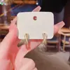 Aretes Exquisitos Micro-Adornados con Diseño de Cruz, Aretes Diarios Versátiles para el Trabajo, Aretes Nicho de Alta Gama con Goteo de Aceite para Mujer