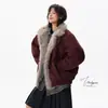 Modelo Nuevo Invierno 2026 Zuo Shan Diao Chaqueta de Cuero y Piel Integrada Acolchada de Algodón con Cuello de Piel Corto Espeso para Hombre, Tendencia de Abrigo de Algodón de Gama Alta