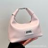Coreia do Sul Ins Moda Trendy Bolsa Dumpling de Mão 2025 Nova Retrô Simples Bolsa de Ombro Versátil Bolsa Transversal para Mulheres