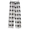 En stock 7A fabricante 40 unidades doble cara 210g pantalones de pijama para hombre, nuevos pantalones largos casuales a cuadros de otoño, pantalones para casa disponibles