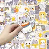 53 Lindas Pegatinas de Gato de Dibujos Animados DIY Suave Lindas Curativas Cuaderno Cuaderno Decoración Impermeable Cultural y Creativa Venta al por Mayor
